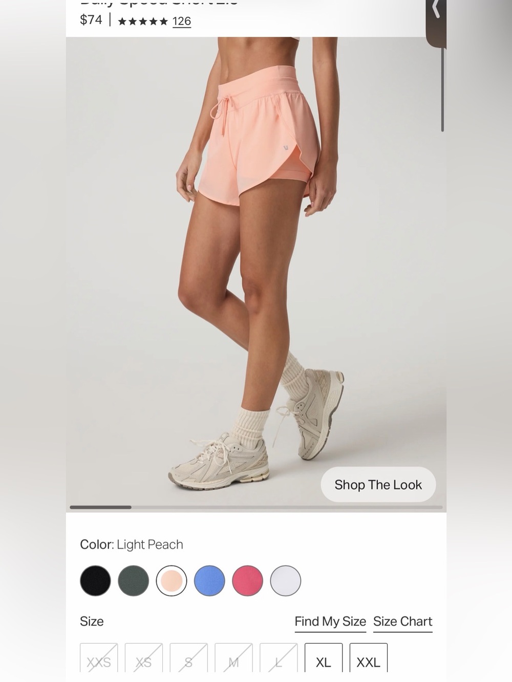 VUORI Daily Speed Short 2.5" SIZE MEDIUM - Picture 8 of 8